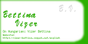 bettina vizer business card